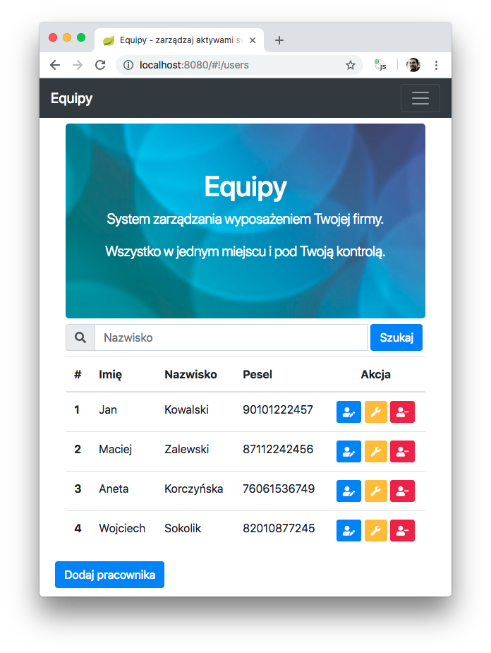 equipy app