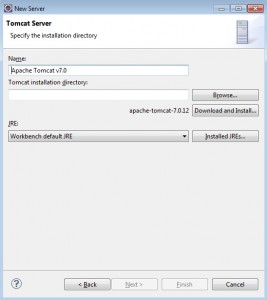 eclipse - new tomcat