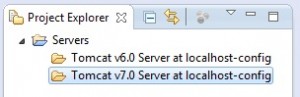 eclipse - project Servers